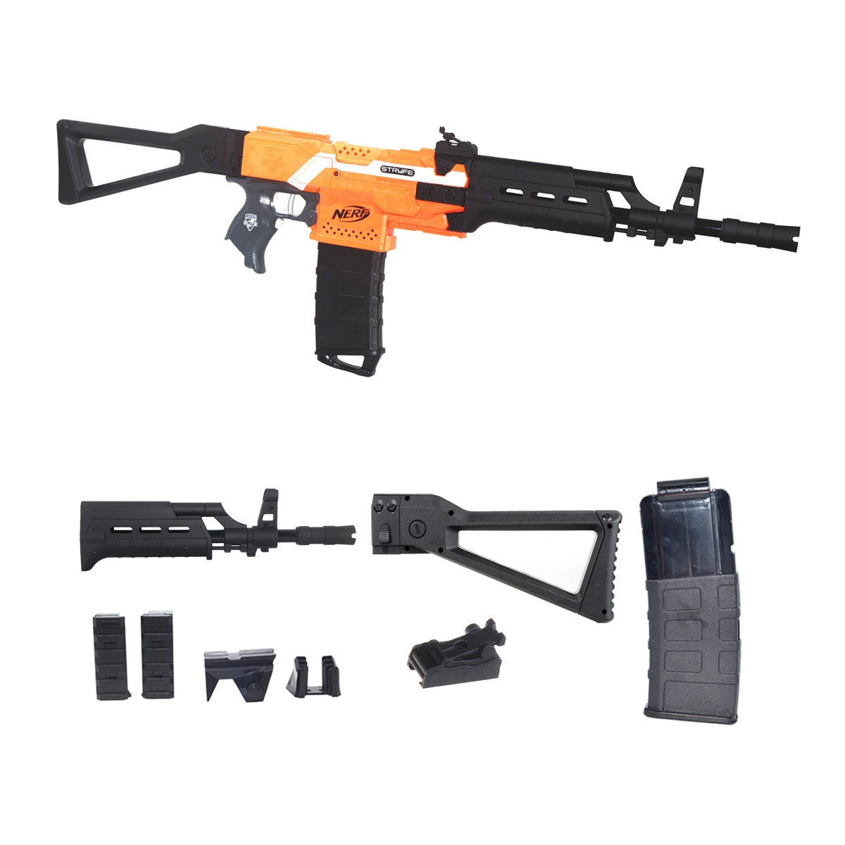 MODS) Nerf AWP Bolt-Action Sniper Rifle Mod Kit 