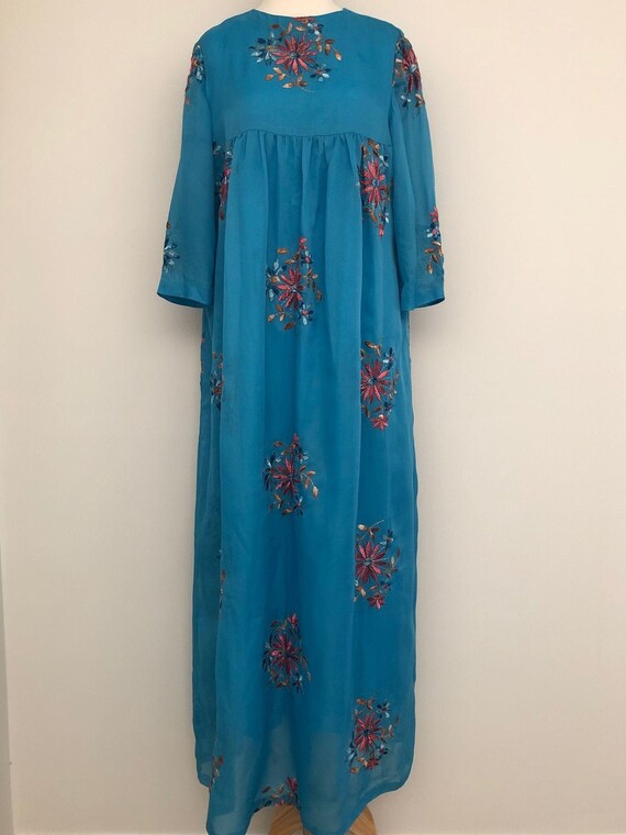 Vintage 1970's Handmade Embroidered Kaftan