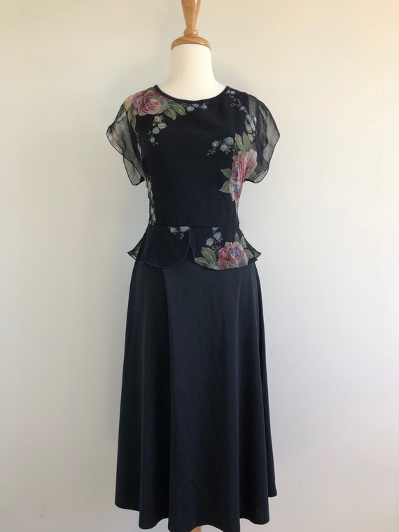 vintage black dress