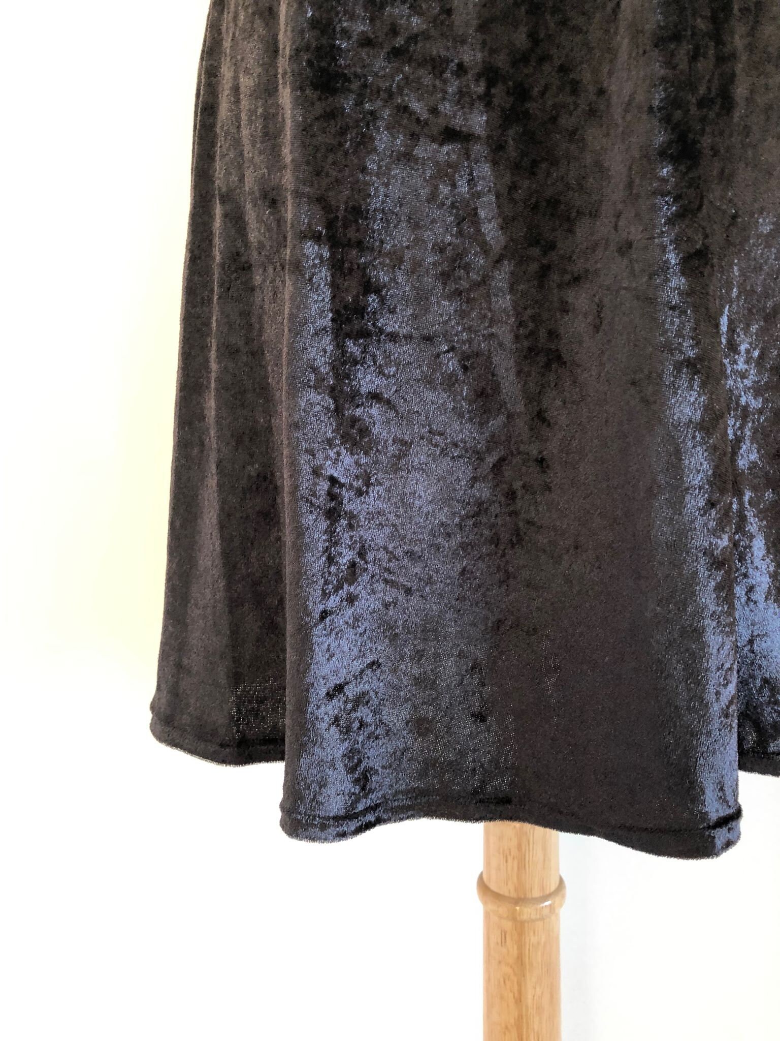 Vintage Handmade black Velvet Pinafore | Etsy