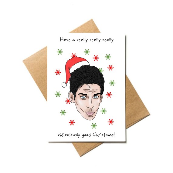 Derek Zoolander Blue Steel Ben Stiller Funny Christmas Card Etsy Derek Zoolander Blue Steel Ben Stiller Funny Christmas Card Etsy