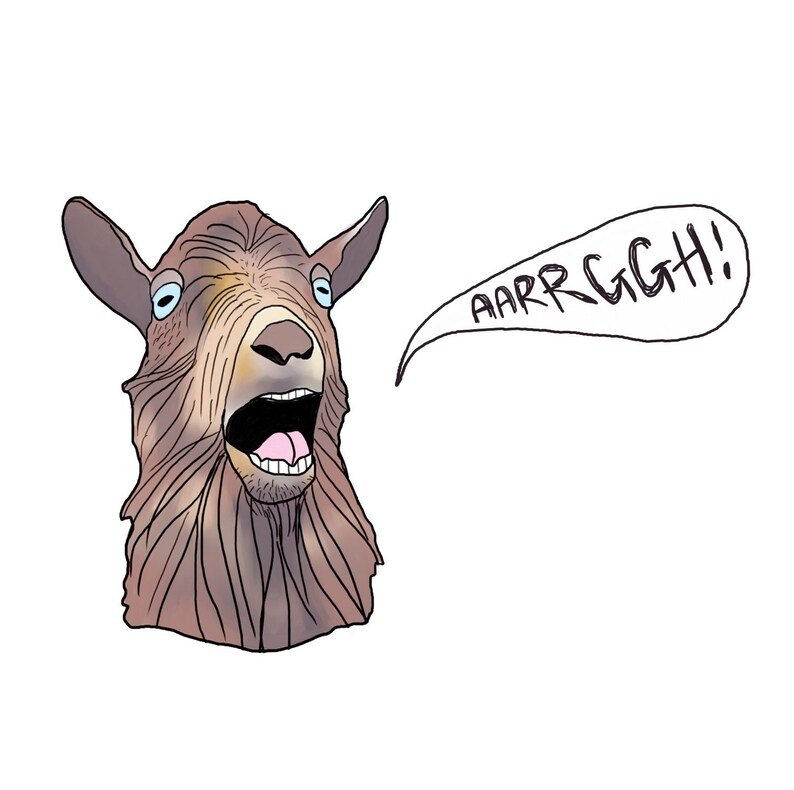 Screaming Goat wall stickerdecal