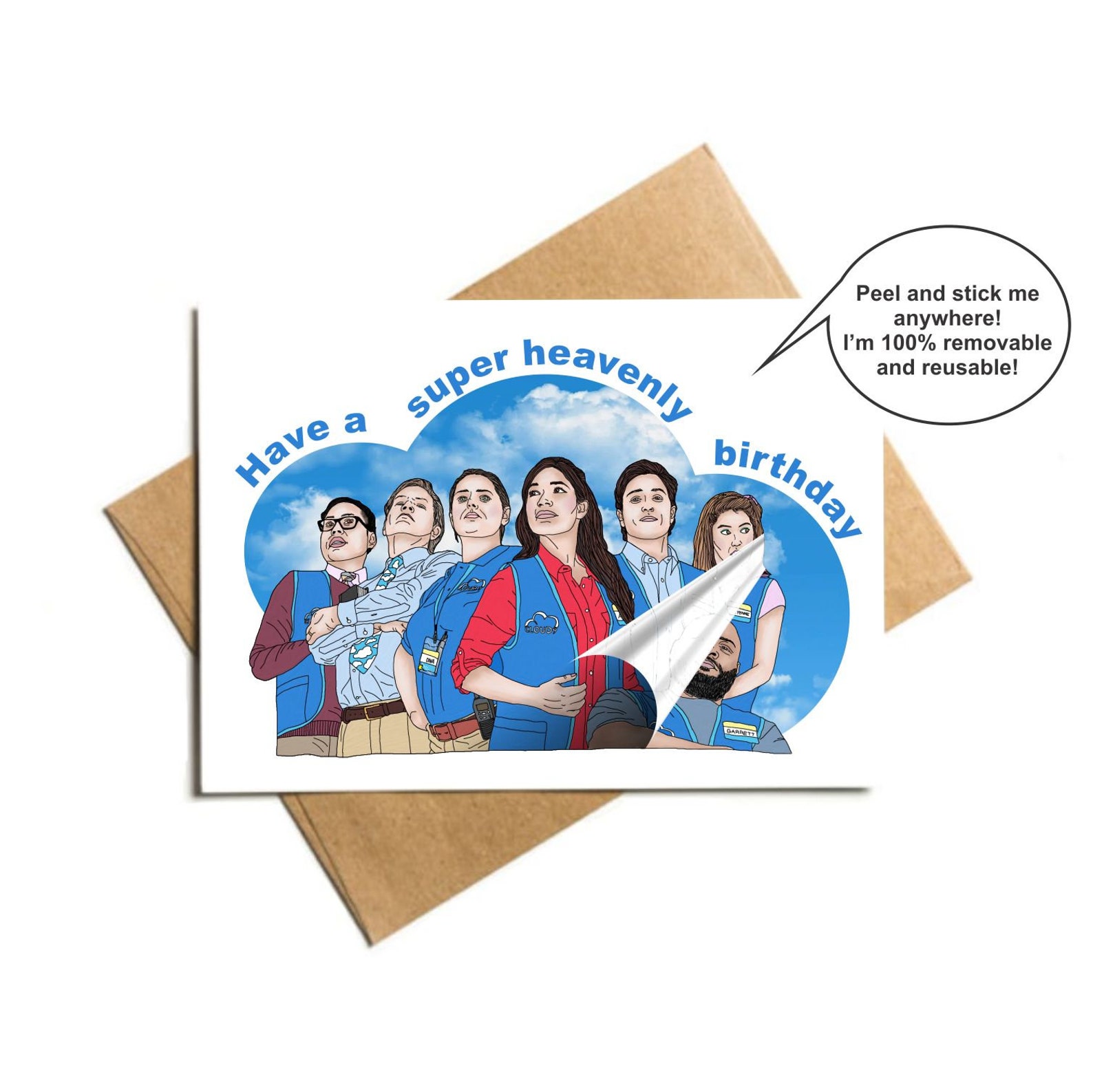 Netflix Superstore Cloud 9 funny birthday card with