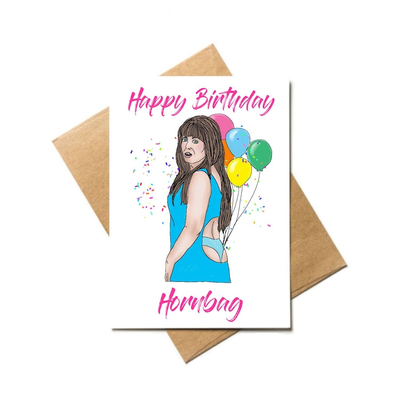 Kath and Kim hornbag funny birthday card with decal sticker Etsy Kath and Kim hornbag funny birthday card with decal sticker Etsy
