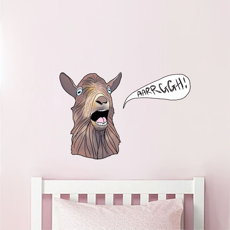 Screaming Goat wall stickerdecal