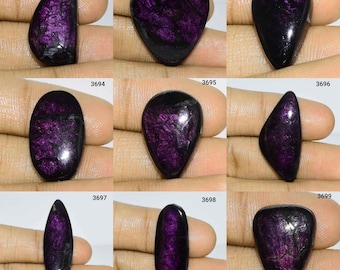 70% de descuento en cabujón de purpurita natural, piedra preciosa de purpurita, piedra de fabricación de joyas de purpurita, piedra de purpurita, piedra de purpurita suelta, purpurita,