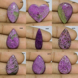Fantastische purpurite cabochon, natuurlijke purpurite edelsteen, purpurite sieraden, purpurite steen, gladde Poolse purpurite cabochon, purpurite,