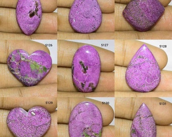 Maravilloso cabujón de purpurita de diseñador, piedra preciosa de purpurita natural, joyería de uso de purpurita, piedra de purpurita, cabujón de purpurita polaca suave,