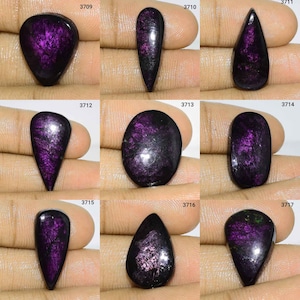 Mind Blowing Purpurite Cabochon, Natuurlijke Purpurite Edelsteen, Purpurite gebruik Sieraden, Purpurite Steen, Gladde Poolse Purpurite Cabochon