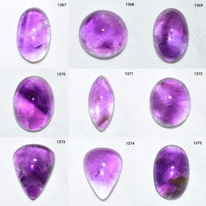 70 % de réduction sur les cabochons d&#39;améthyste naturelle, cabochons, améthyste, bijoux en améthyste, améthyste africaine, améthyste, pierre d&#39;améthyste en vrac