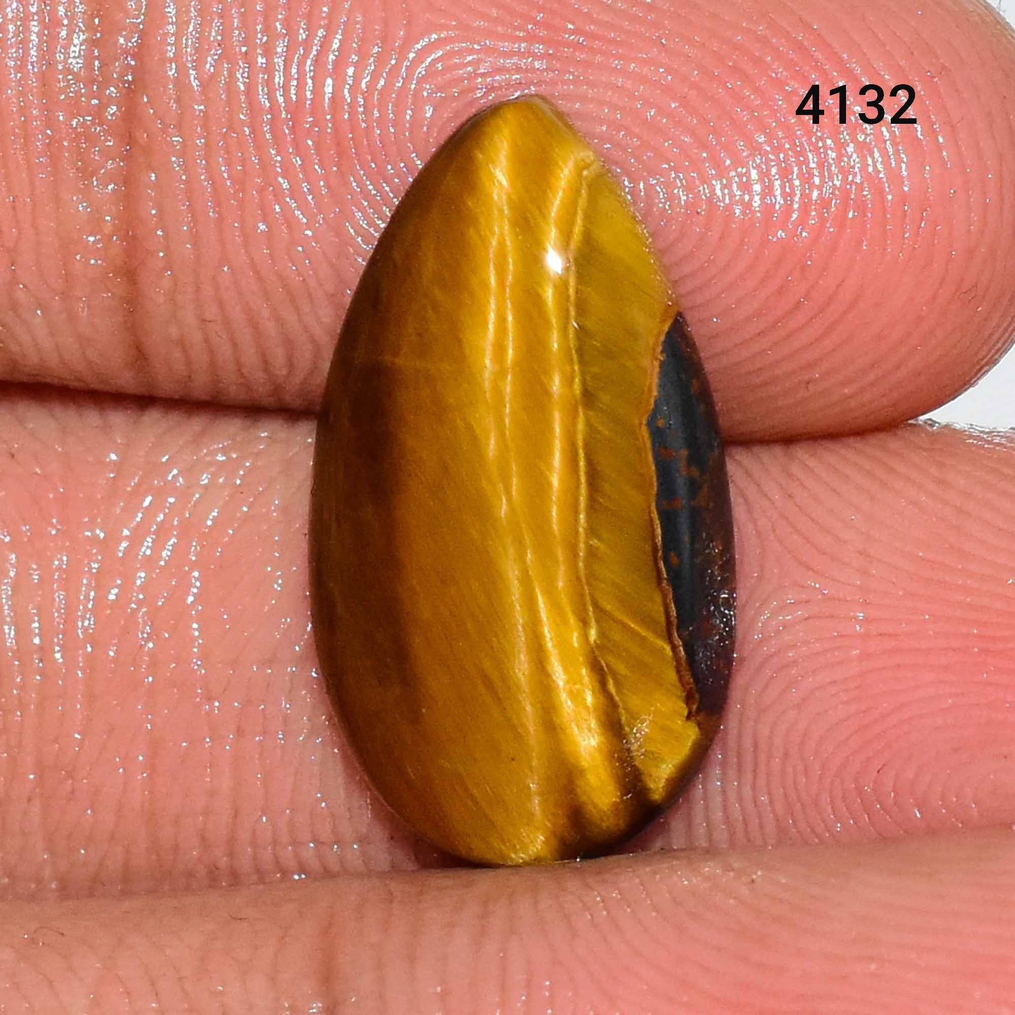 Grande 16x12mm Ovalado Cabujón-Corte Natural Africano Dorado Tigres-Ojo Piedras Preciosas 