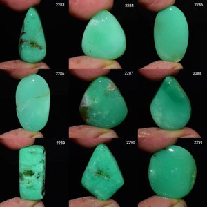 100%Natural Chrysoprase gemstone, Chrysoprase Jewelry, Chrysoprase cabochon, Chrysoprase, Gemstones, Smooth Polish Chrysoprase Cabochon,