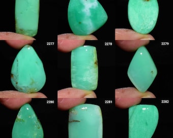 Hoogwaardige chrysopraas edelsteen, chrysopraas sieraden, natuurlijke chrysopraas cabochon, chrysopraas stenen, edelsteen cabochon, losse edelsteen,