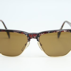 Rare Vintage Vuarnet 438 Red Sunglasses PX2000 Brown Lens