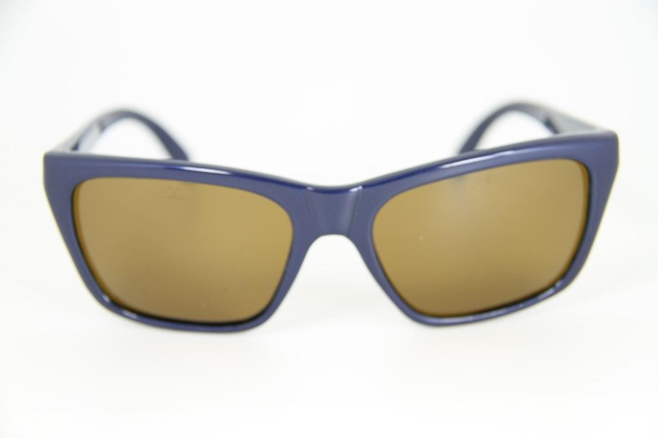 Vintage 1980's Vuarnet 006 Blue Metal Sunglasses PX2000 Mineral Brown lens