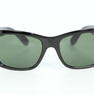 Vintage Vuarnet 087 Black Sunglasses PX3000 Mineral Gray Lens