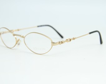 COCOON A19 Gold Oval Metal Eyeglasses Optical Frame Made in Italy 17-11