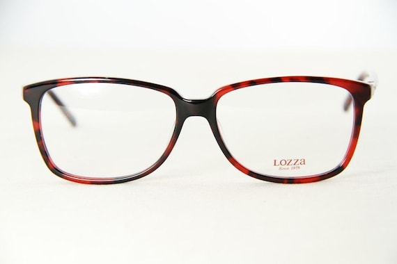 Lozza VL1949 Black & Red Eyeglasses Optical Frame - image 1