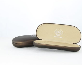 Vintage Vuarnet Large Brown Hard Case (154 mm * 55 mm * 38 mm)