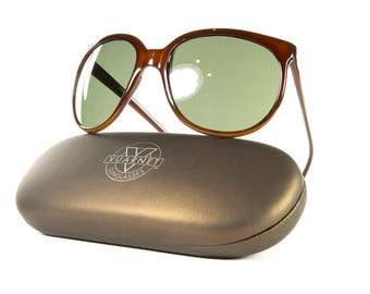 Genuine Vintage VUARNET France 066 Oval Gold Sunglasses Glass Made In France Buy Vuarnet 066, Vintage 90s Tempered Glass Lenses Unique  main image 4