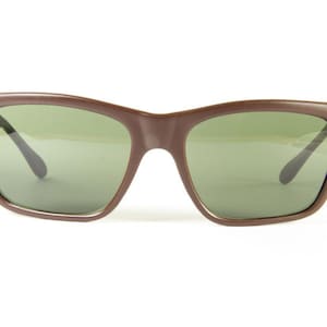 Vintage 1980&#39;s Vuarnet 006 Brown Matte Sunglasses PX3000 Mineral Gray Lens
