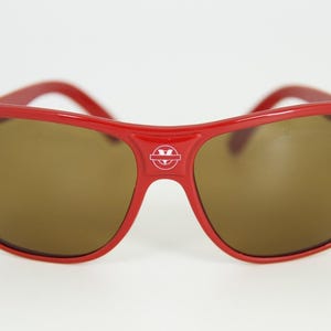 Vintage Vuarnet 003 Red Sunglasses PX2000 Brown Mineral lens