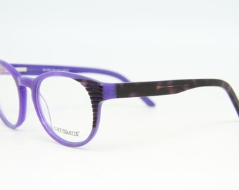 CHEZ COLETTE 3855 996 Lunettes de vue rondes violettes pour femmes Monture optique 19-9