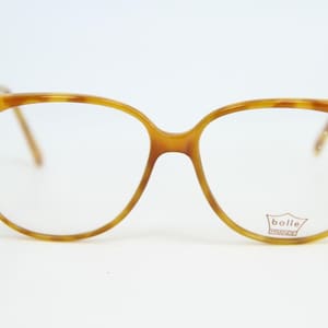 VINTAGE BOLLE 002 Light Brown Cat Eye Eyeglasses Optical Frame