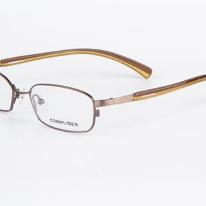 COMPLICE PYLA Brown Rectangular Eyeglasses Optical Frame 21-1