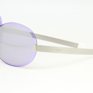 Courreges Paris AC 007 AZ Acier Femmes Cat 2 Lunettes de Soleil PC Violet Flash Ext 20-9 image 2