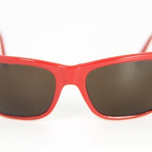 Vintage 1980&#39;s Vuarnet 006 Red Sunglasses PX5000 Mineral Brown lens