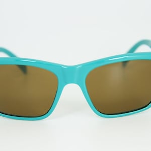 Vintage 1980&#39;s Vuarnet 006 Aqua Green Sunglasses PX2000 Mineral Brown lens
