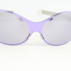 Courreges Paris AC 007 AZ Acier Femmes Cat 2 Lunettes de Soleil PC Violet Flash Ext 20-9 image 1