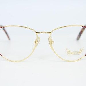 AMERICAN CITIES M203 Lunettes de vue oeil de chat dorées pour femme