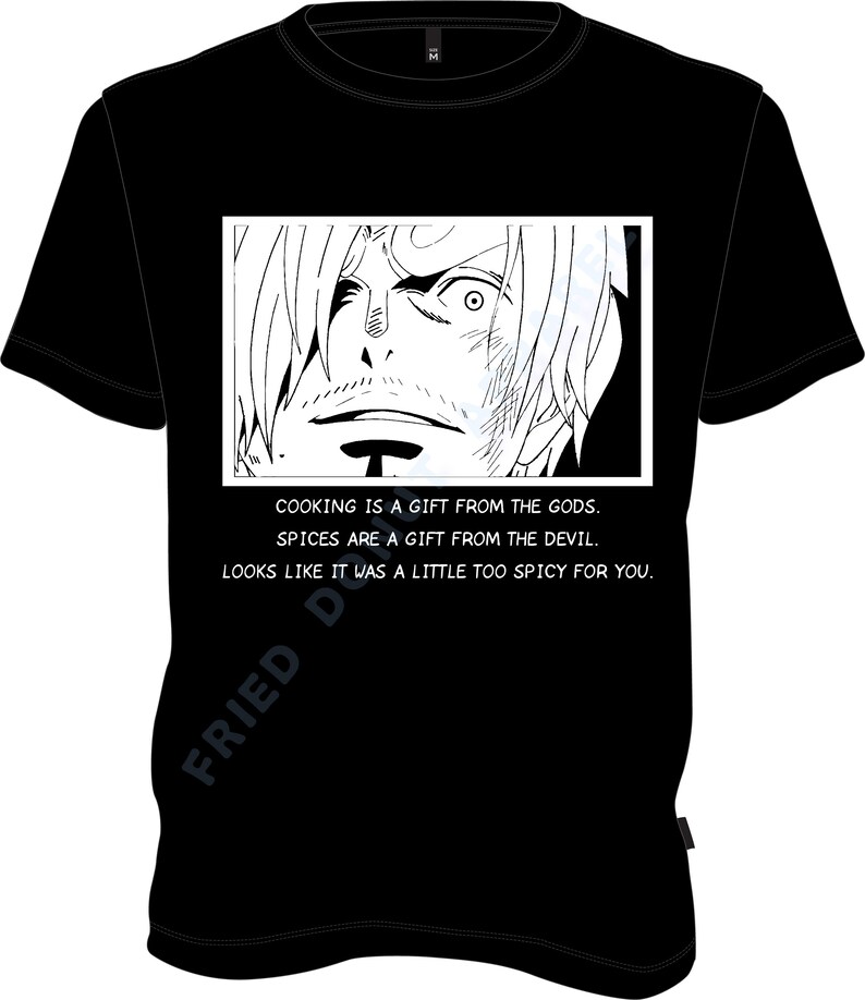 One Piece Shirt Sanji Shirt Black White Green Cool Anime | Etsy