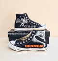 Hand Painted Led Zeppelin Converse High Tops: Rock Band Shoes product logo