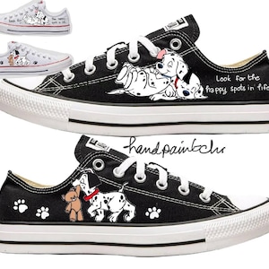 Hand painted 101 Dalmatians disney, 101 Dalmatians Converse,Disney shoes,Disney trip, Disney Dogs shoes, Disney gifts