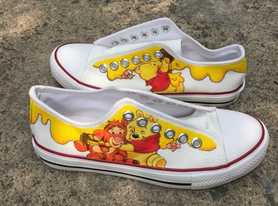 yellow low cut converse