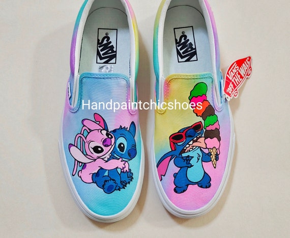 Handpainted Lilo Stitch,disney Stitch,stitch Vans,disney Shoes,disney  Trip,custom Lilo Stitch Shoes,lilo Stitch Gifts,unique Lilo Stitch 