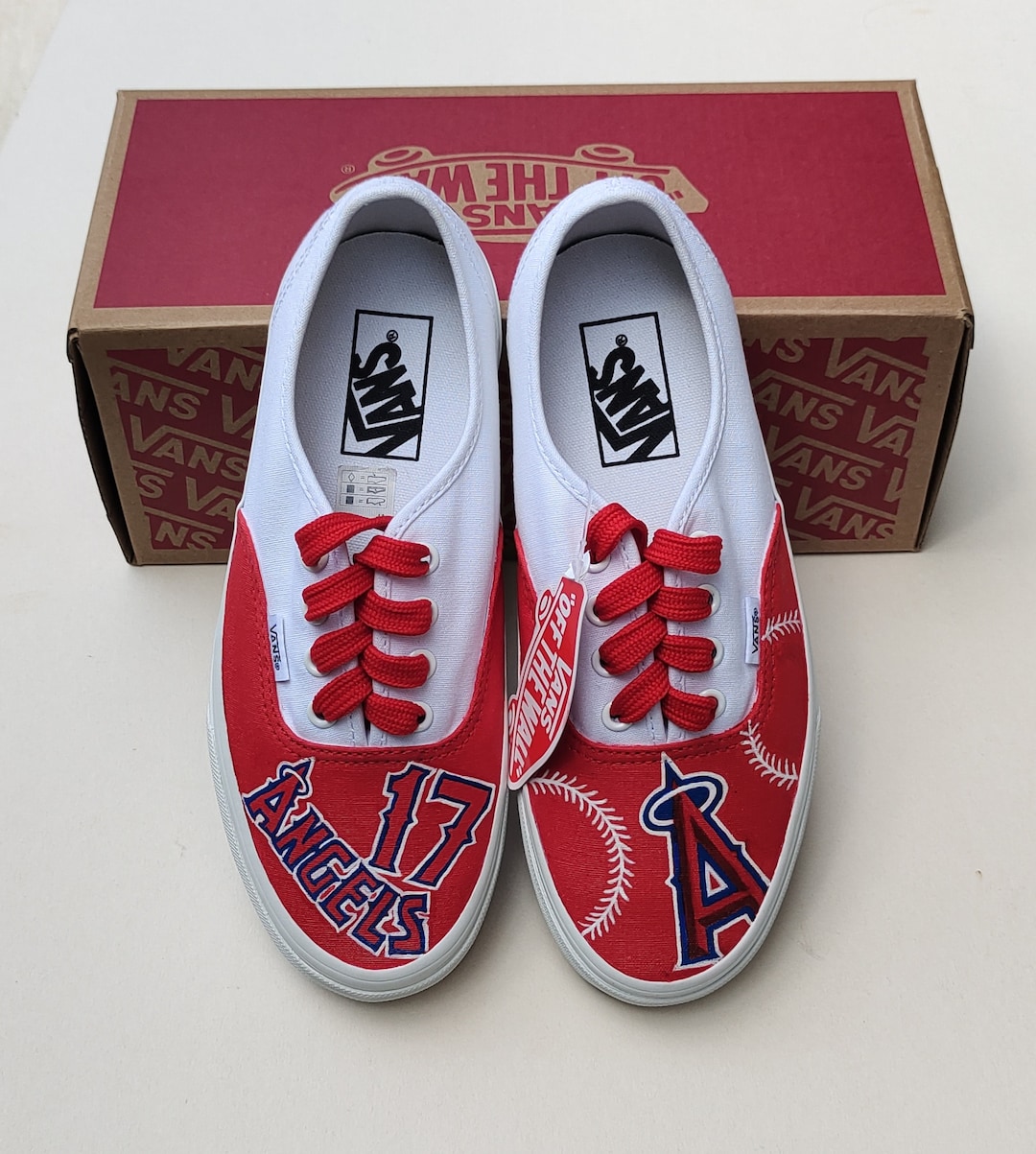 MLB Anaheim Angels Custom Vans Michael Lorenzen (@Lorenzen55) takes the mound tonight at  main image 3
