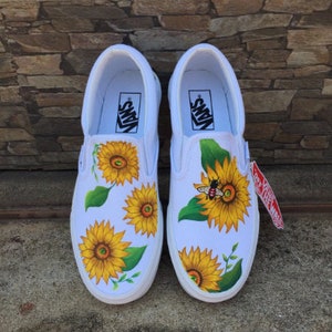 sunflower painted vans