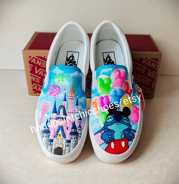 Custom Hand Painted Shoes Disney Stitch Character Art Graphic -  UK