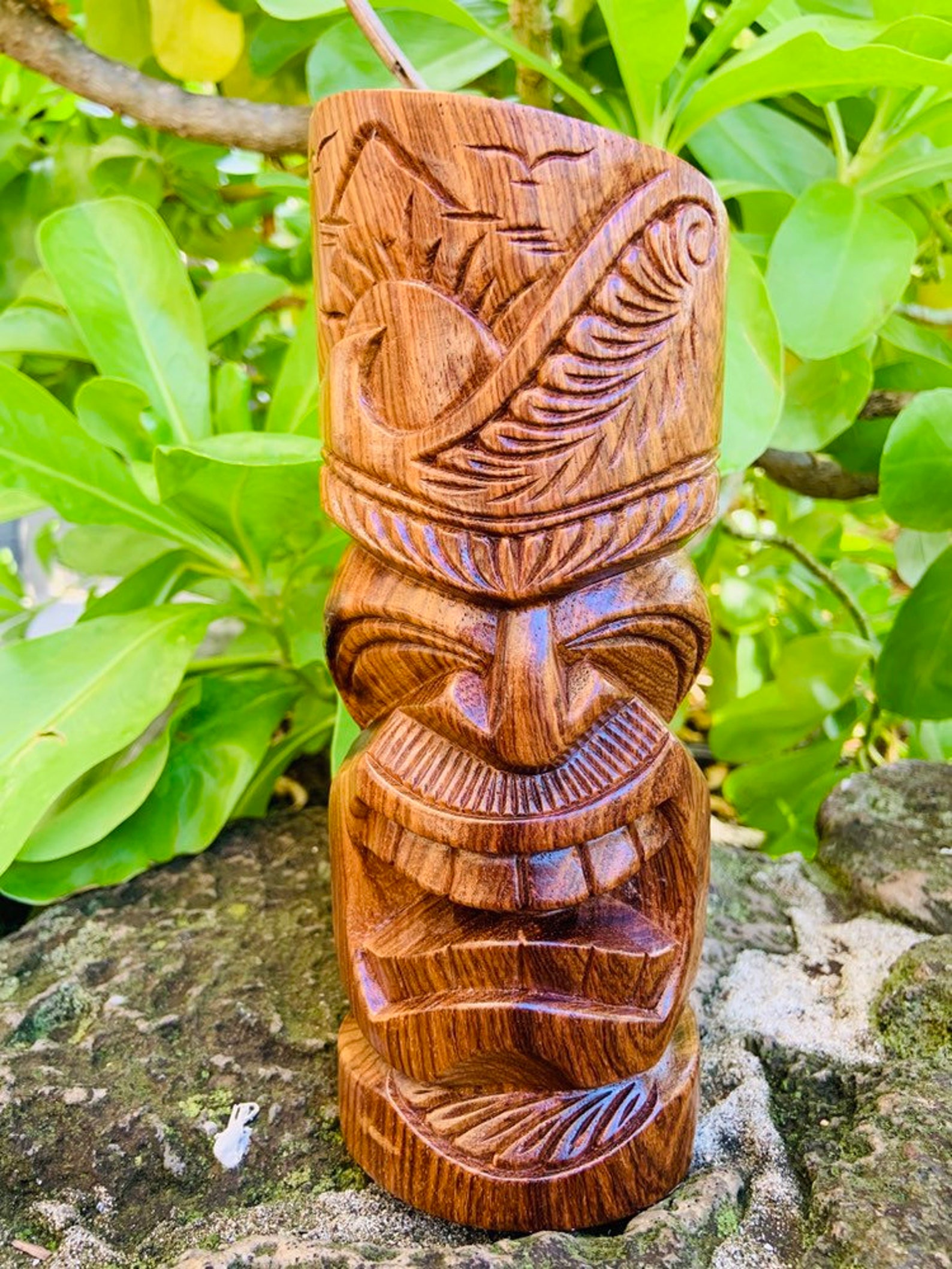 9 Sunset tiki God of Creation Hawaiian Tiki God Etsy