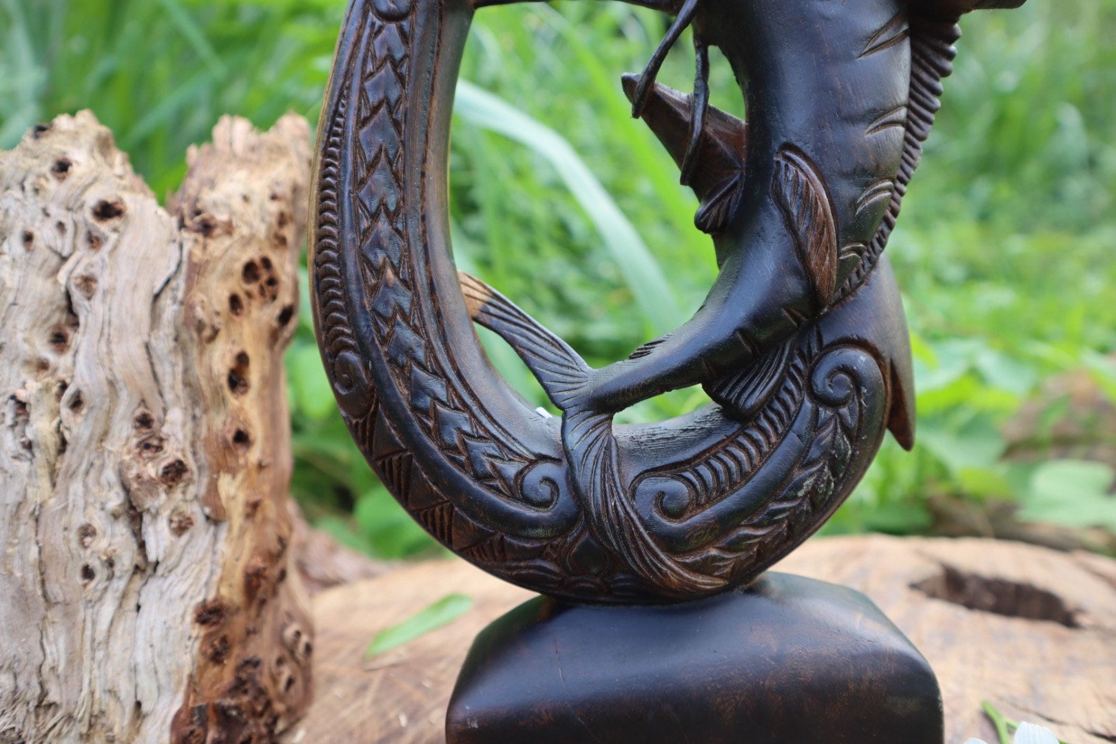 11インチのカジキとハワイアンマウイ釣り針、木製の釣り針