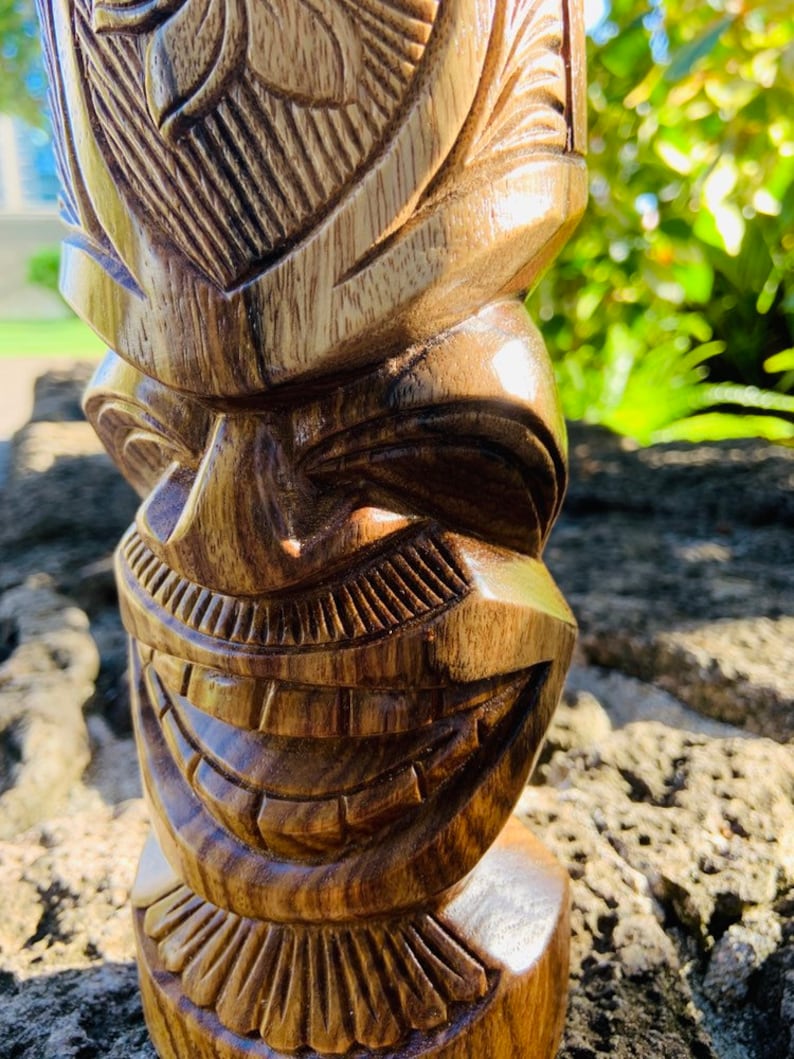 9 LONO TIKI God of Goodluck and Happiness Hawaiian | Etsy