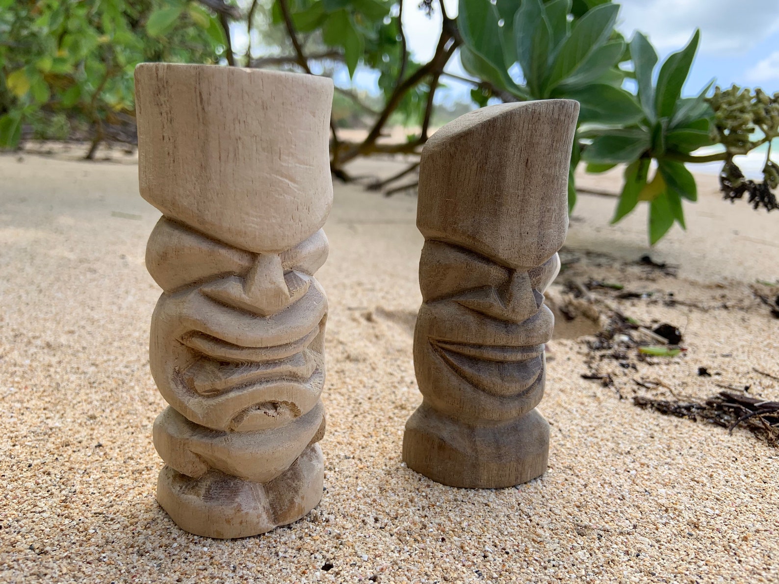 Minimalist Tikies set of 4 Ku Lono Kane and Kanaloa Etsy