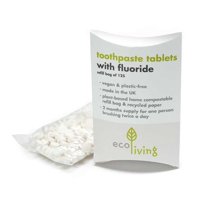 Toothpaste Tablets WITH FLUORIDE Month Supply or Refill Pack Etsy