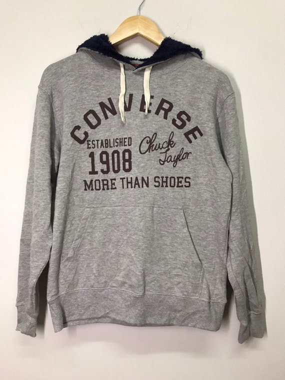 Vintage Converse Chuck Taylor More Than Shoes Hoodie Big Logo | Etsy