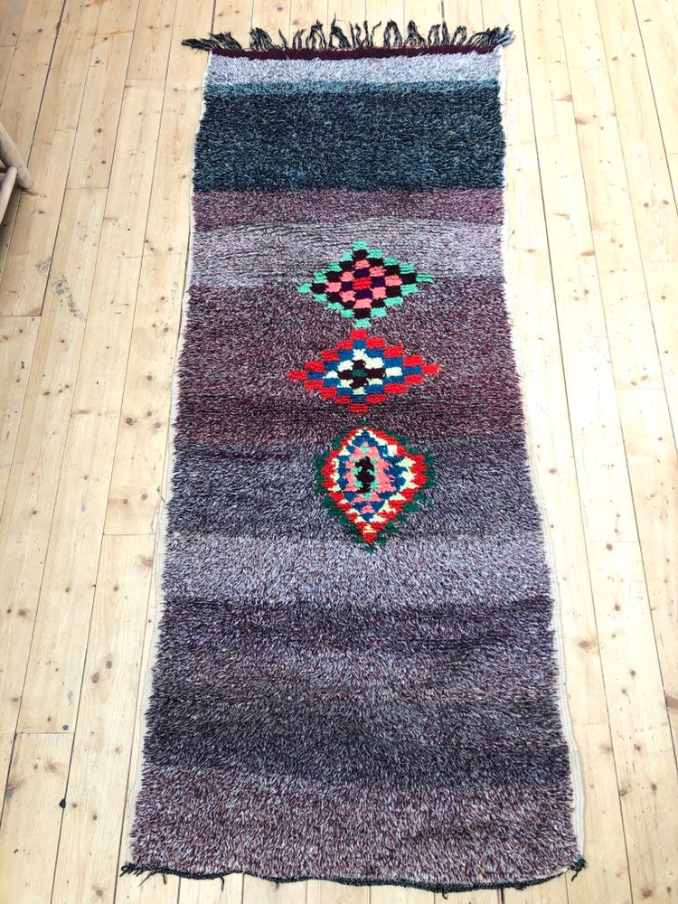 Tapis Berbère Marocain Azilal Couloir 2, 45x0, 98M