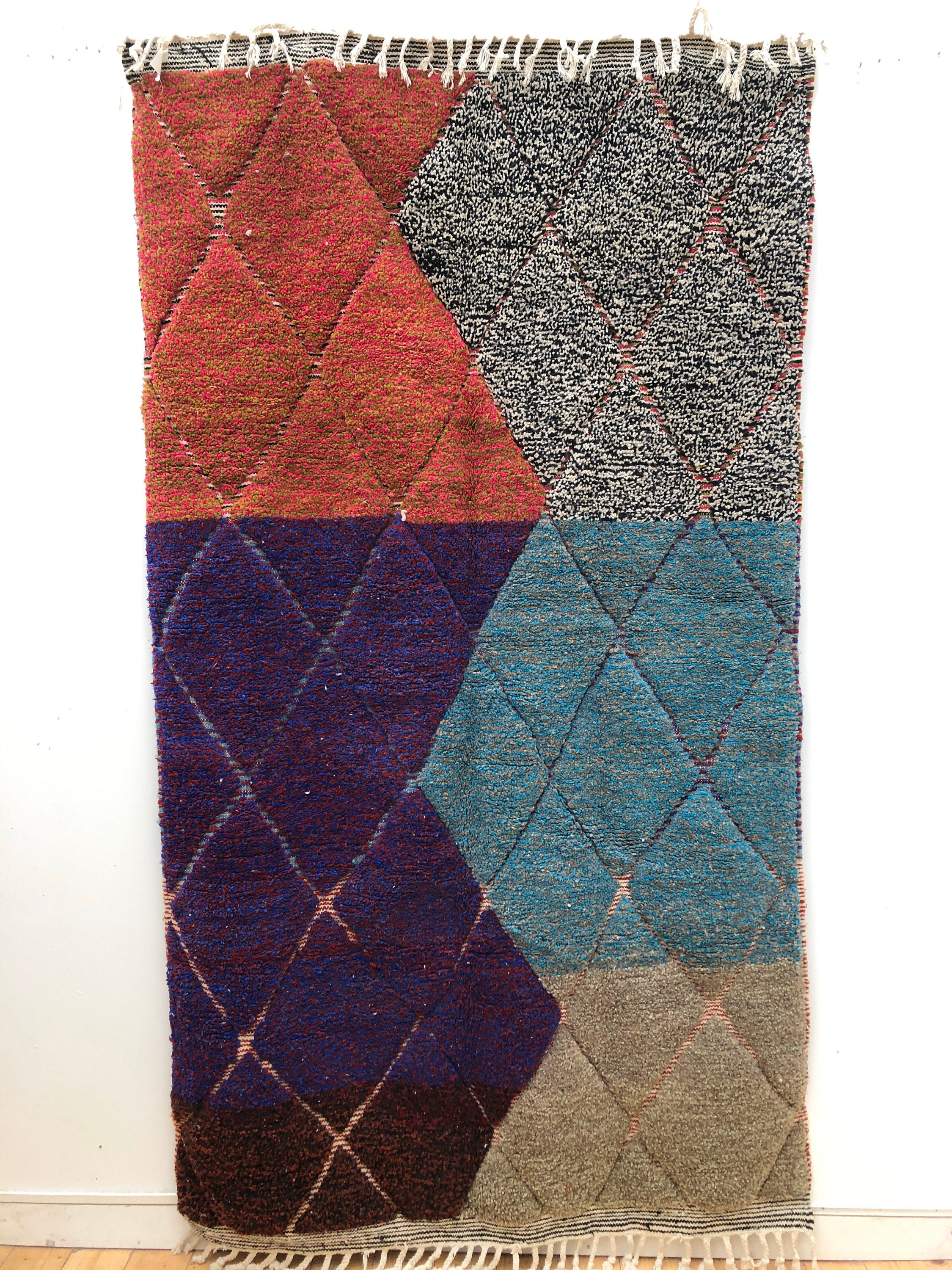 Tapis Berbère Beni Ouarain Mouchete Coloré Neuf 2, 53x1, 43M